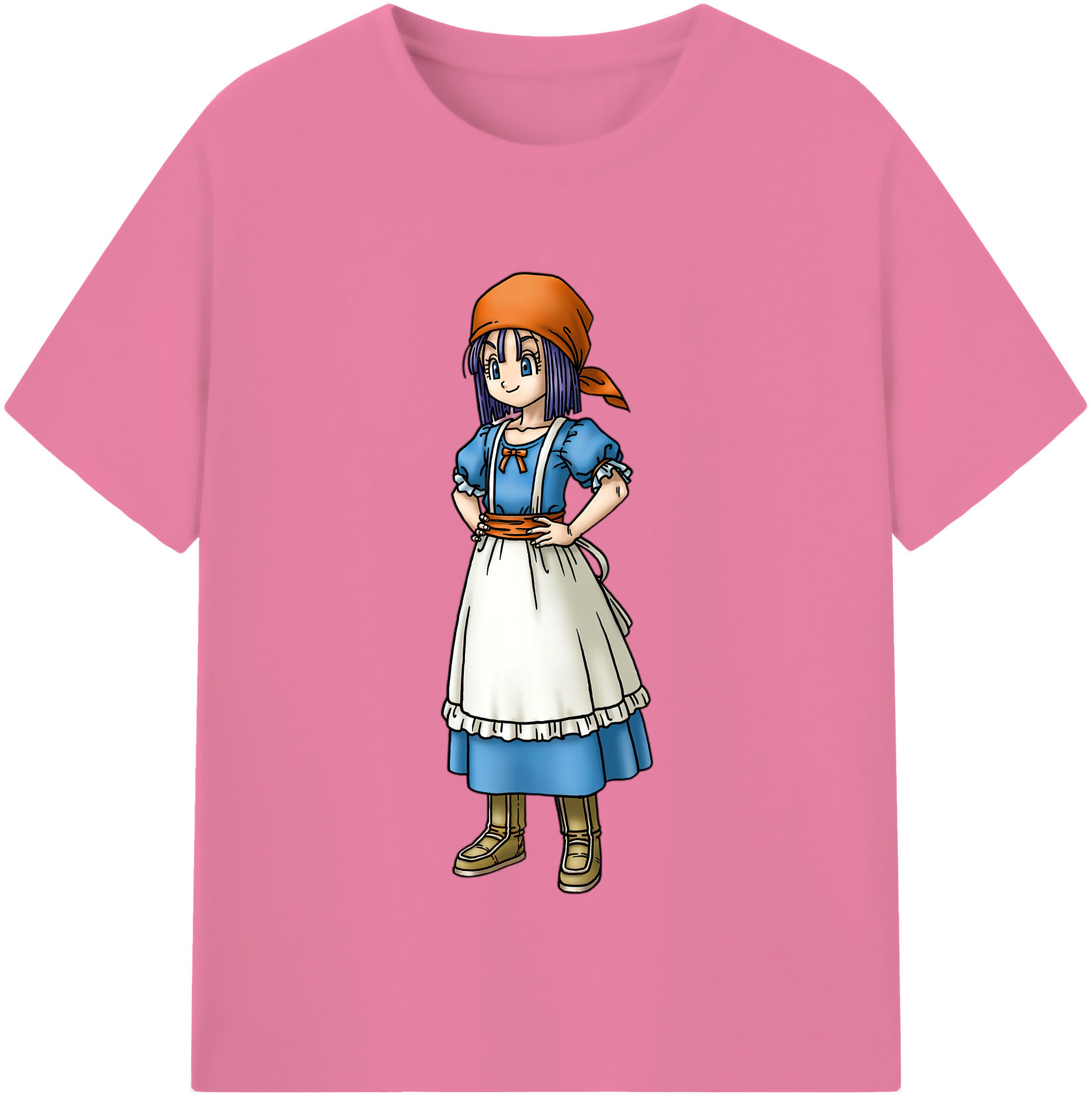 （画像用） ドラゴンクエスト Doragon Kuesuto Dragon Quest 綿100％半袖Tシャツ（フロントプリント）